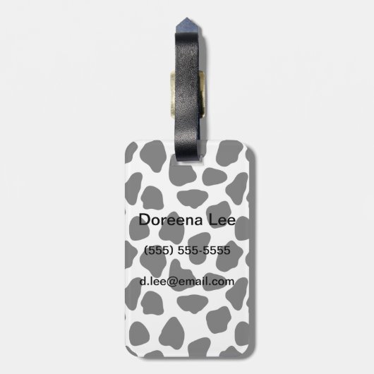 Kogelpatroon Bagagelabel (Achterkant verticaal)