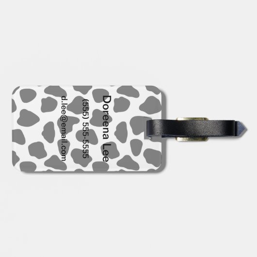 Kogelpatroon Bagagelabel (Achterkant horizontaal)