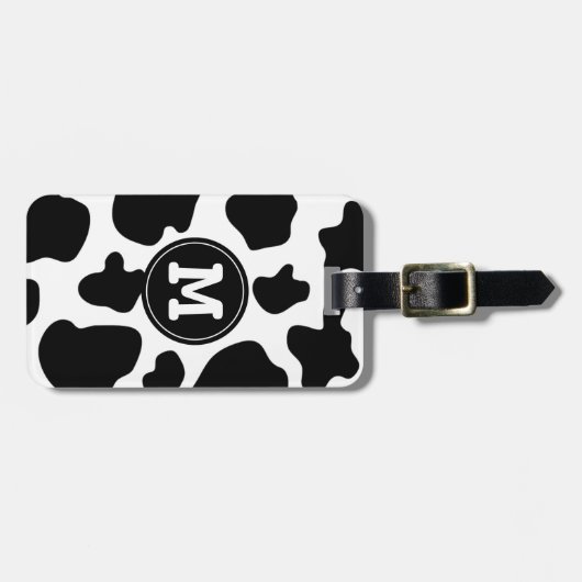 Kogelpatroon bagagelabel | Monogrammen van de dier (Voorkant horizontaal)