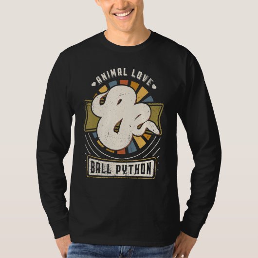 KogelPython Klassieke Retro Dier T-shirt (Voorkant)