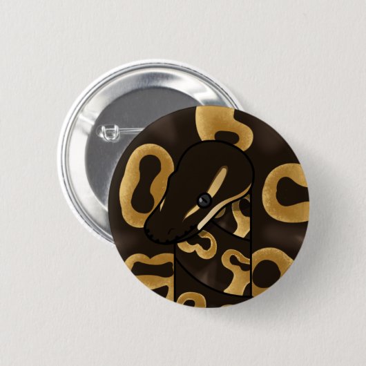kogelpython zwart-wit bouman388 ronde button 5,7 cm (Voorkant /achterkant)