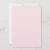 Kogelroze bommel Valentijnse partij bij bijen Kaart (Achterkant)