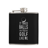 Kogels aan Golf Heupfles (Voorkant)