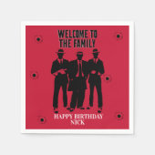 Kogels en gangsters partij servetten (Voorkant)