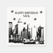 Kogels en gangsters partij servetten (Voorkant)