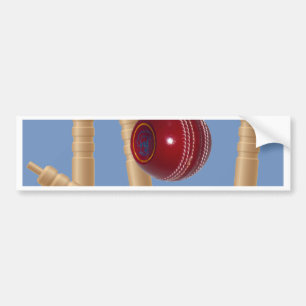 Kogels en pompen, van cricket, bumpersticker