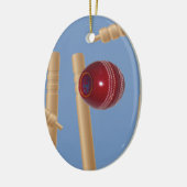 Kogels en pompen, van cricket, keramisch ornament (Links)