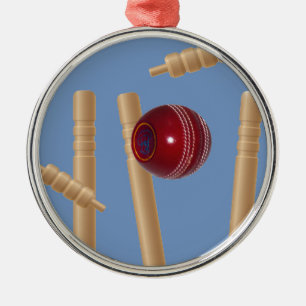 Kogels en pompen, van cricket, metalen ornament