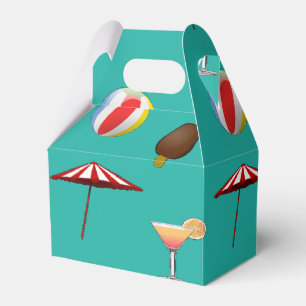 Kogels, ijsjes en cocktail, voor stralen bedankdoosjes