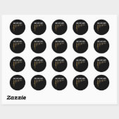Kogels maat S Ronde Sticker (Vel)