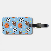 Kogels met een vergelijkbaar patroon voor jongens bagagelabel (Achterkant horizontaal)