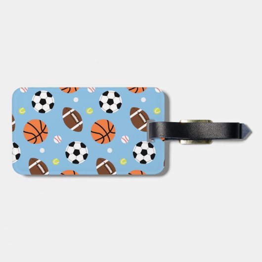 Kogels met een vergelijkbaar patroon voor jongens bagagelabel (Achterkant horizontaal)