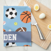 Kogels met een vergelijkbaar patroon voor jongens theedoek (Quarter Fold)