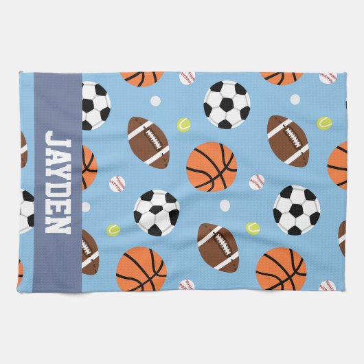 Kogels met een vergelijkbaar patroon voor jongens theedoek (Horizontaal)