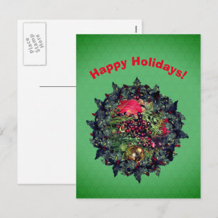 Kogels met kerstfeestdag Briefkaart