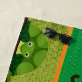 Kogels met speciaal daarvoor ontworpen reptielenha strandlaken (In situ)