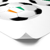 Kogels met vlaggen - WK 2010 Poster (Hoek)