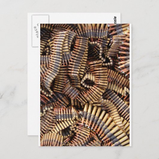 Kogels, munitie briefkaart (Voorkant / Achterkant)