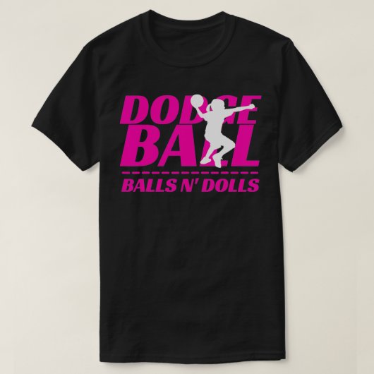 Kogels N Dolls Dodgeball Tournament Team Name Matc T-shirt (Design voorkant)