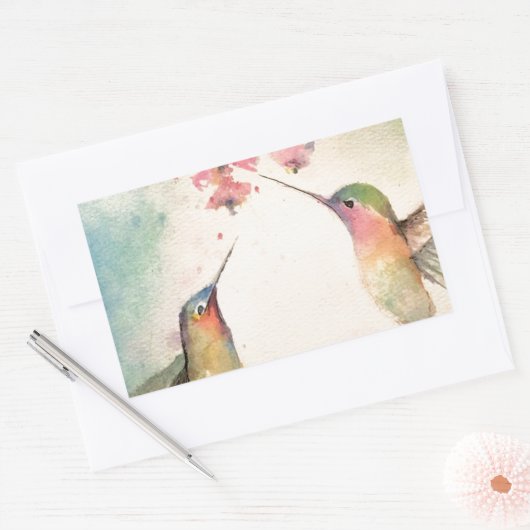 kogels rechthoekige sticker (Envelop)