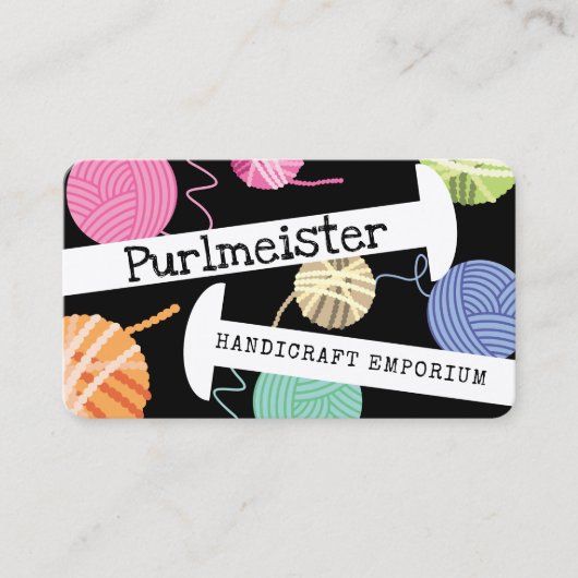 Kogels van breinaalden voor kleurstof visitekaartje (Voorkant)