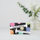 Kogels van breinaalden voor kleurstof visitekaartje (Staand voorkant)