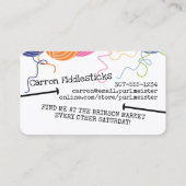 Kogels van breinaalden voor kleurstof visitekaartje (Achterkant)