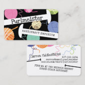 Kogels van breinaalden voor kleurstof visitekaartje (Voorkant / Achterkant)