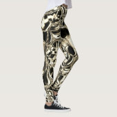 Kogels van glas of van metaal? Goud en zwart Leggings (Rechts)