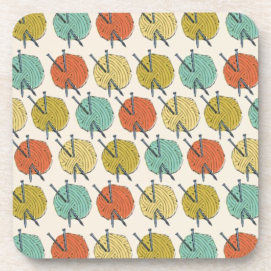 Kogels van het wolpatroon drankjes onderzetter (Voorkant)