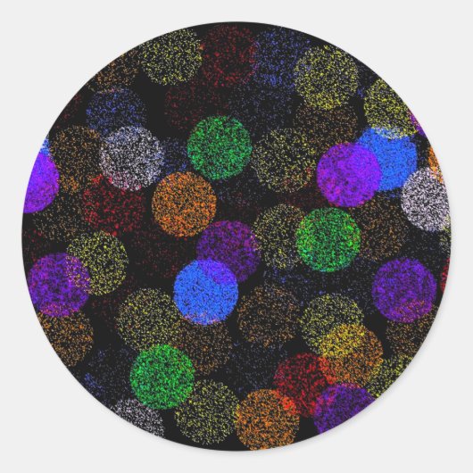 Kogels van Yarn Ronde Sticker (Voorkant)