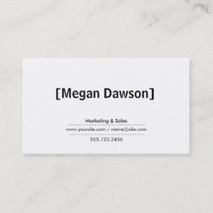 Kogels (zwart) visitekaartje