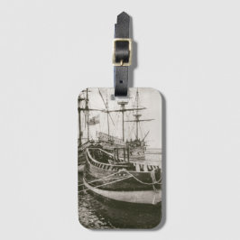 Kogelschip pirate schepen Nautical Sailing Vessels Bagagelabel