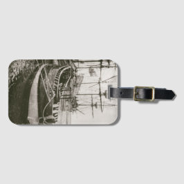 Kogelschip pirate schepen Nautical Sailing Vessels Bagagelabel