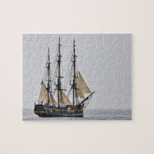Kogelschip puzzel legpuzzel