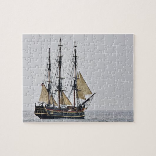 Kogelschip puzzel legpuzzel (Horizontaal)