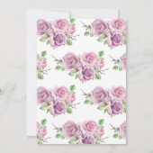 Kogelschoenen, Baby shower van Paarse ventilatorst Kaart (Achterkant)