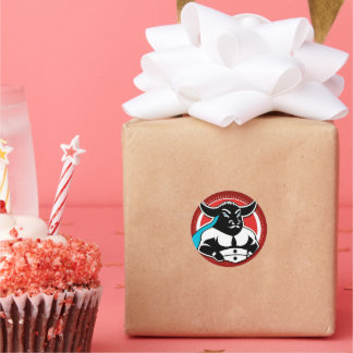 kogelslot ronde sticker