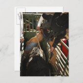 Kogelsnoer op de stier in de schil briefkaart (Voorkant / Achterkant)