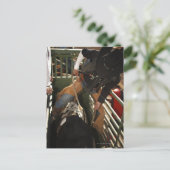 Kogelsnoer op de stier in de schil briefkaart (Staand voorkant)