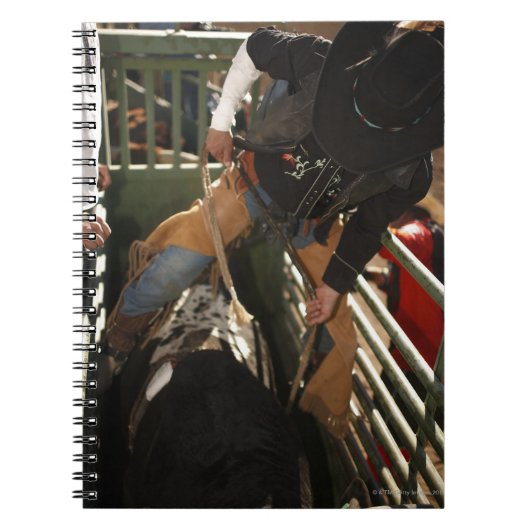 Kogelsnoer op de stier in de schil notitieboek (Voorkant)