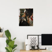 Kogelsnoer op de stier in de schil poster (Thuiskantoor)