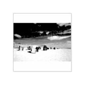 Kogelstoelen op het Noord-Zee Rubberstempel (Afrduk)