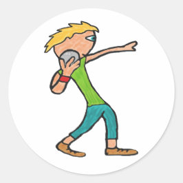 Kogelstoten Ronde Sticker