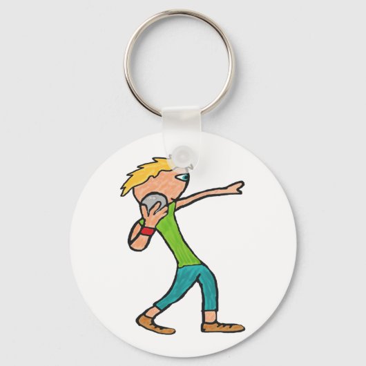 Kogelstoten Sleutelhanger (Voorkant)