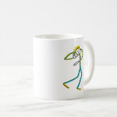 Kogelstoter Stickman Koffiemok (Voorkant rechts)