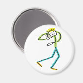Kogelstoter Stickman Magneet (Voorkant / Achterkant)