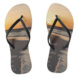 Kogelstrand bij zonsopgang John 15 12 Teenslippers