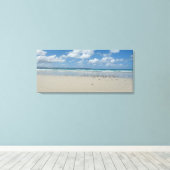 Kogelstrand met zeegarren canvas afdruk (Insitu (Houten vloer))