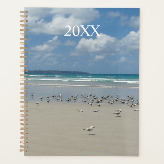 Kogelstrand met zeegarren planner (Voorkant)